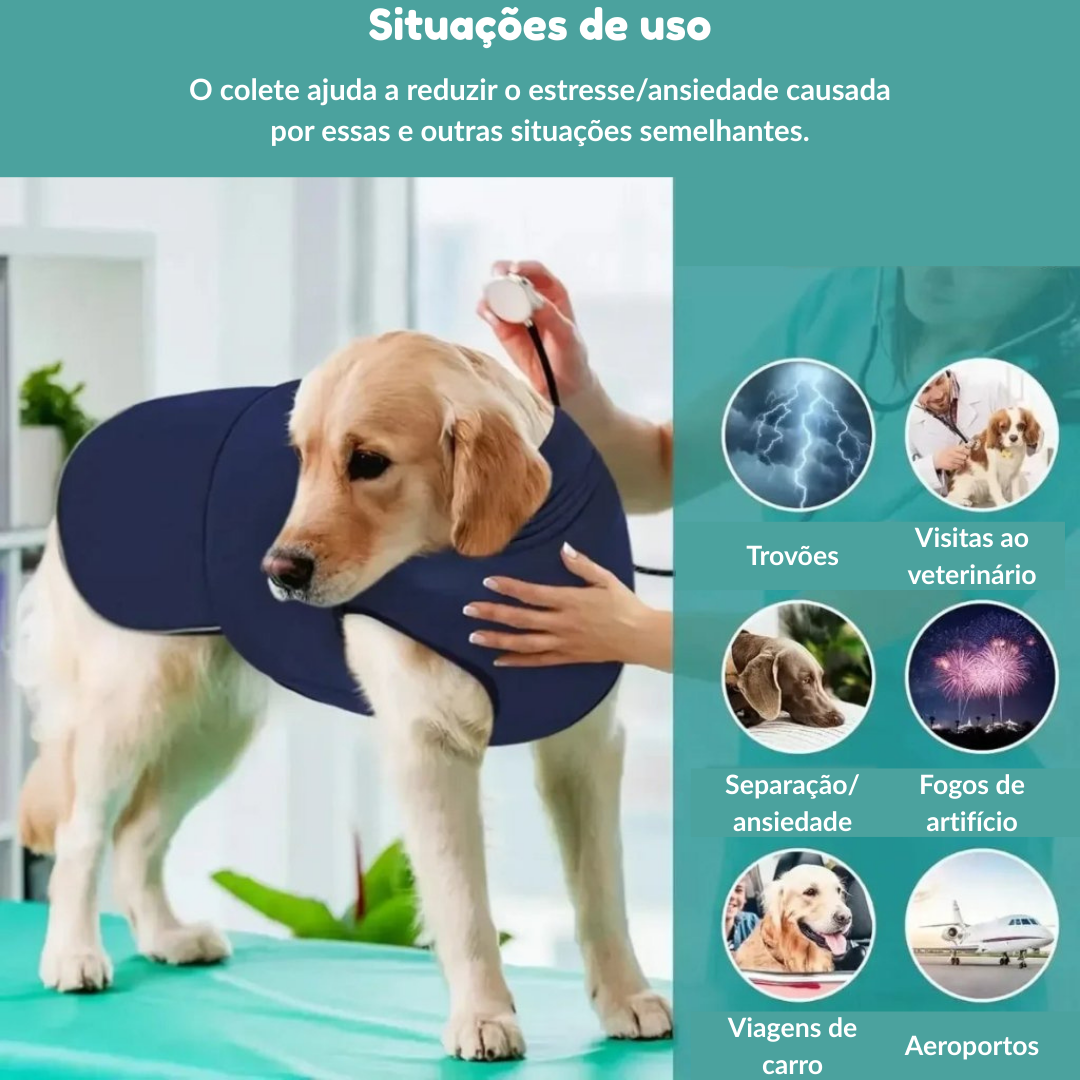 CalmVest™ – Colete Calmante com Tecnologia CalmPress™