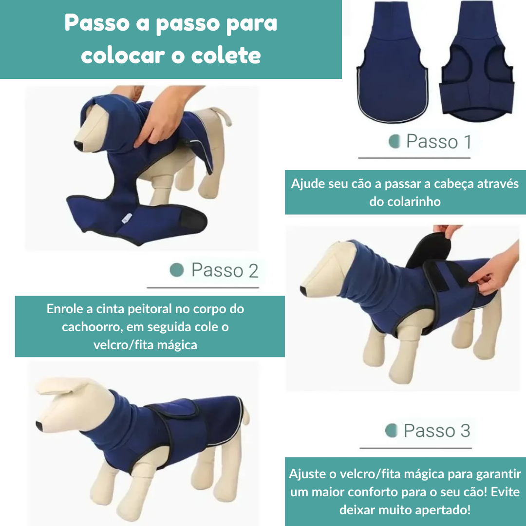 CalmVest™ – Colete Calmante com Tecnologia CalmPress™