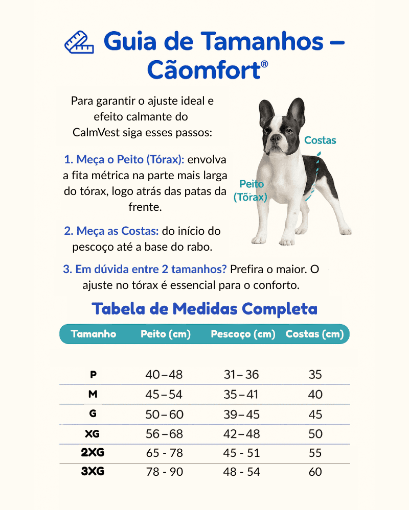 CalmVest™ – Colete Calmante com Tecnologia CalmPress™